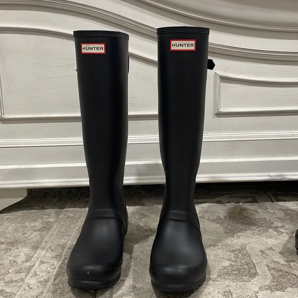 Two pairs of Hunter Boots